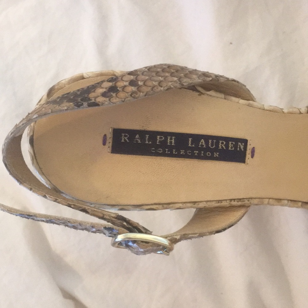 Ralph Lauren Collection Python Heels Size 8.5 - image 2